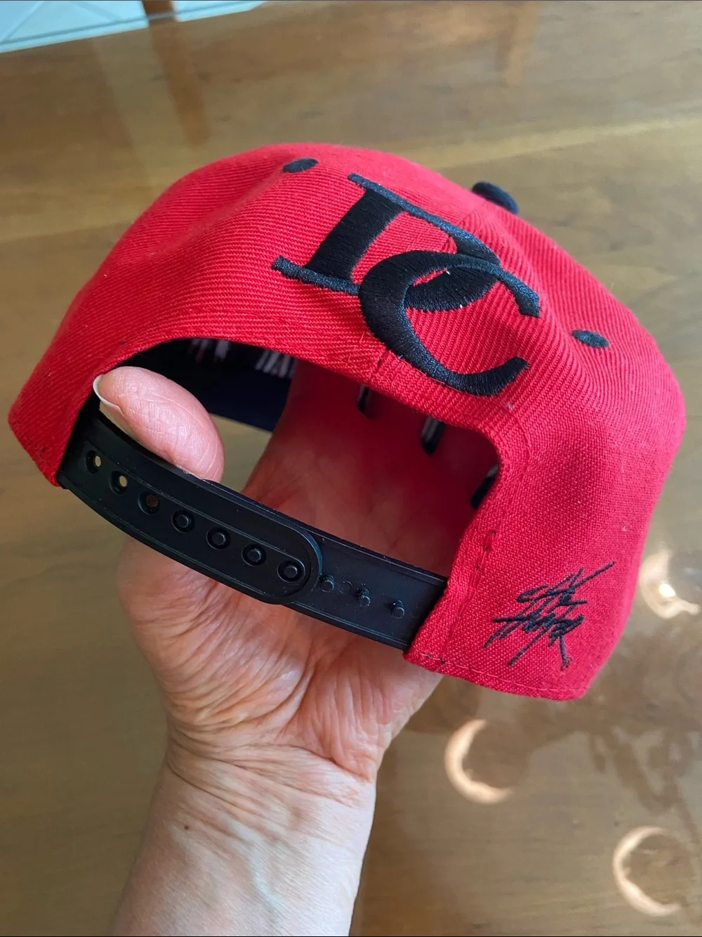 City Hunter Washington DC Red & Black Snapback Hat